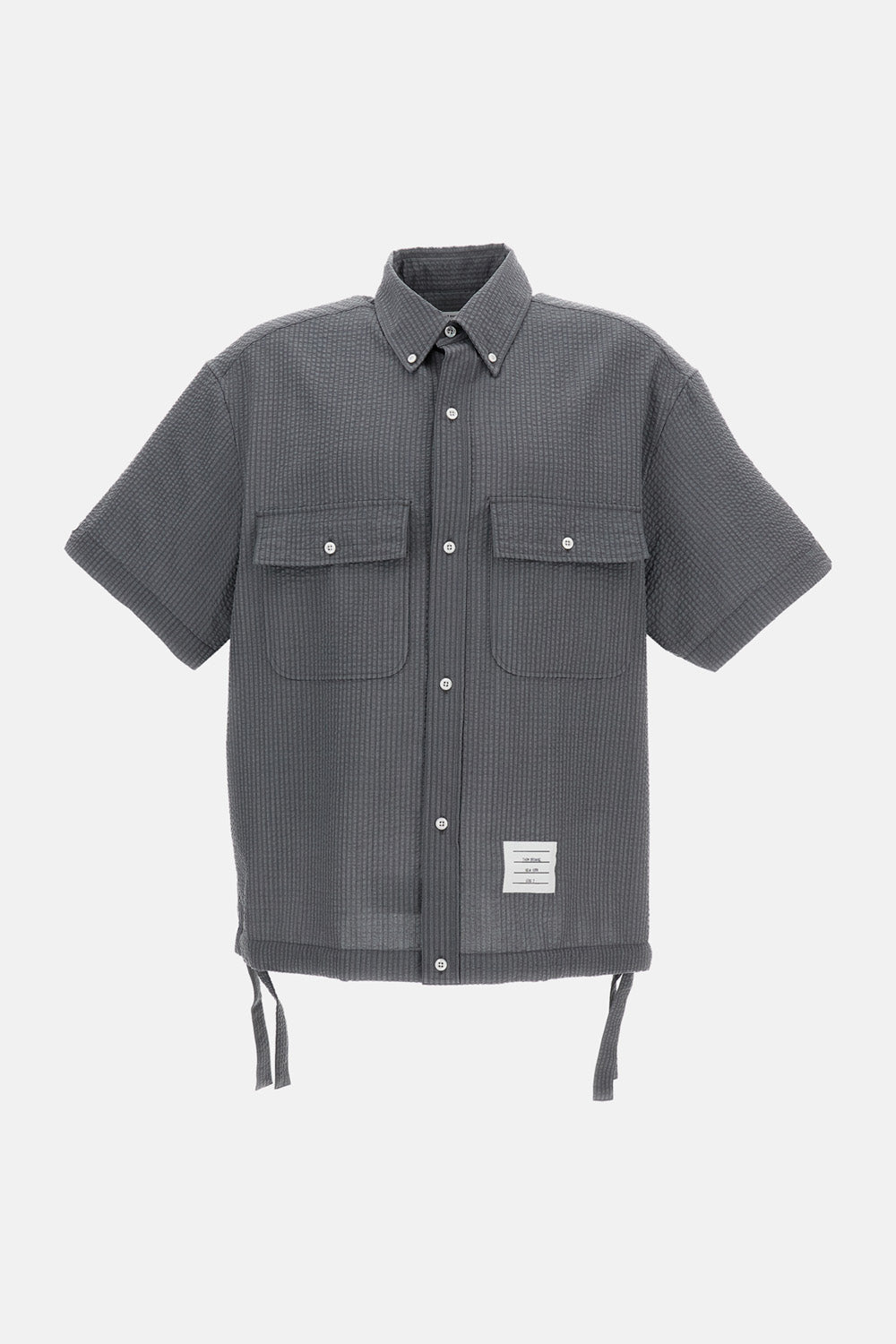 Thom Browne Men Short-Sleeve Oversize Shirt THOM BROWNE