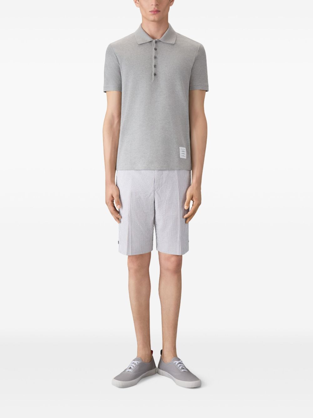 Thom Browne Men Cotton Polo Shirt THOM BROWNE