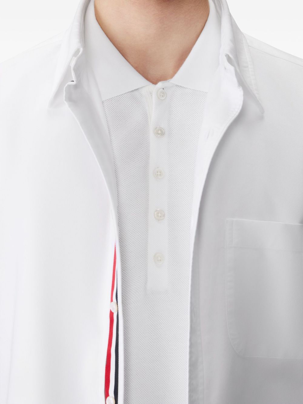 Thom Browne Men Cotton Polo Shirt