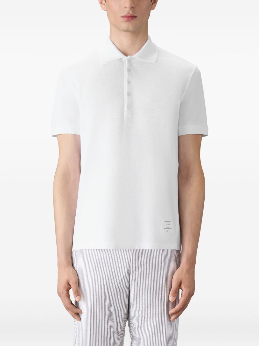 Thom Browne Men Cotton Polo Shirt