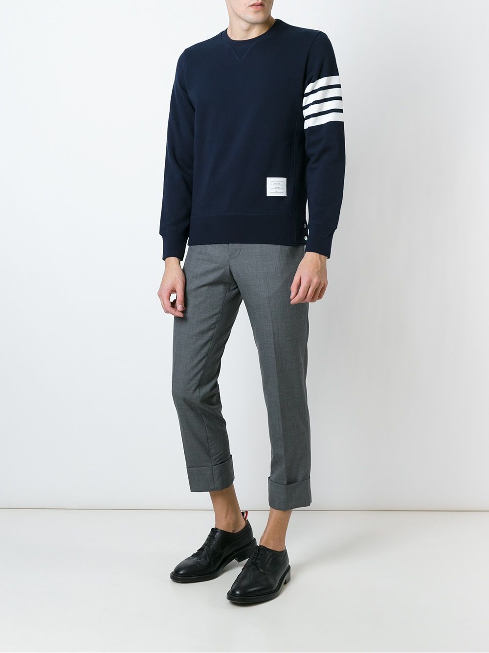 Thom Browne Men Cotton Crewneck Sweatshirt THOM BROWNE
