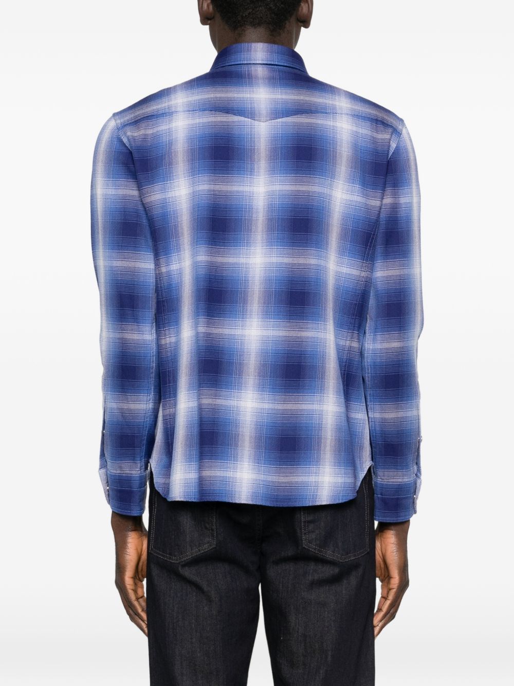 Tom Ford Men Cotton Checked Shirt TOM FORD