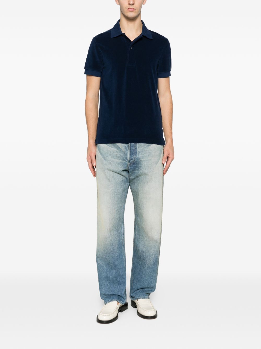 Tom Ford Men Cotton Polo Shirt