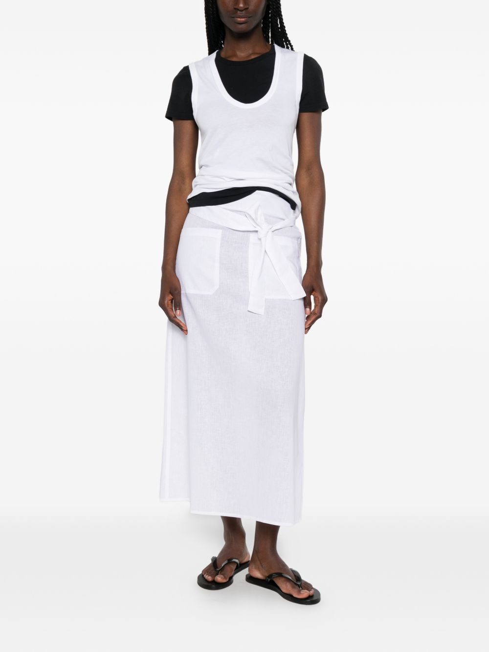 Toteme Women Linen And Cotton Blend Skirt TOTEME