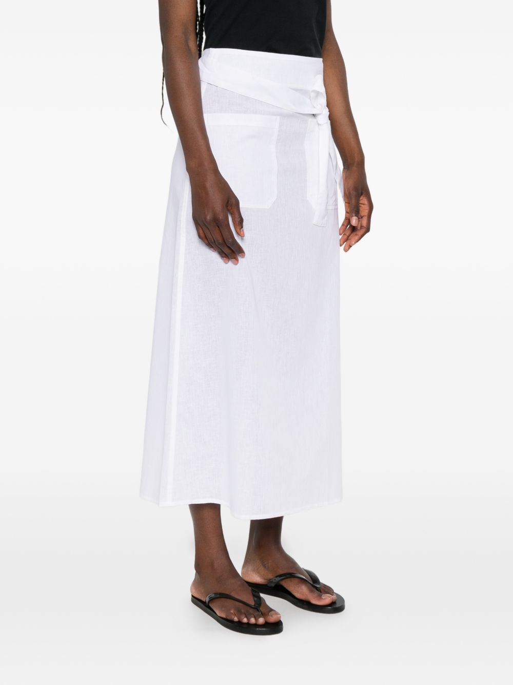 Toteme Women Linen And Cotton Blend Skirt TOTEME
