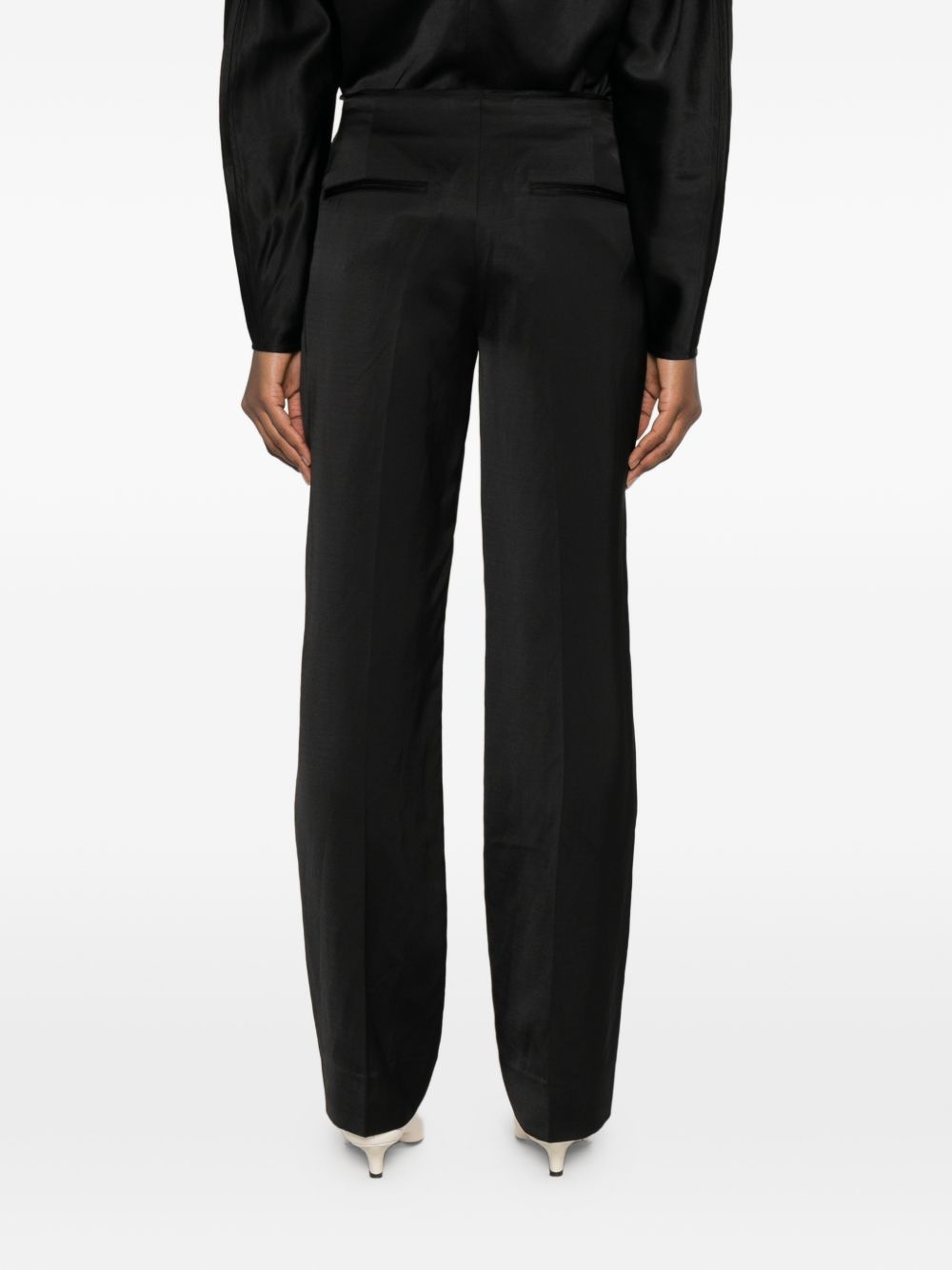 Toteme Women Linen Blend Trousers TOTEME