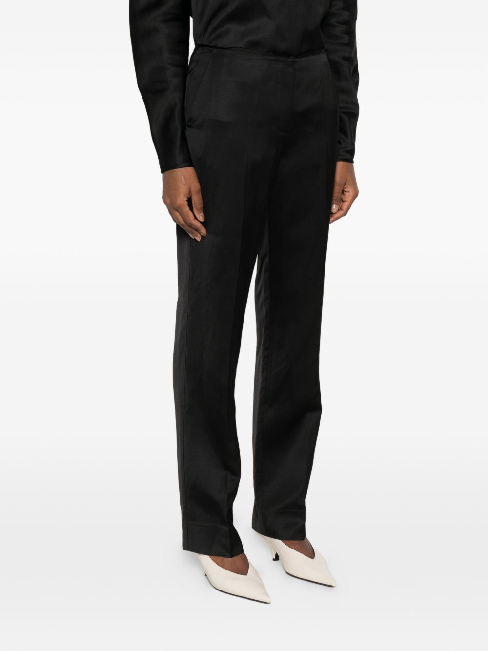 Toteme Women Linen Blend Trousers TOTEME