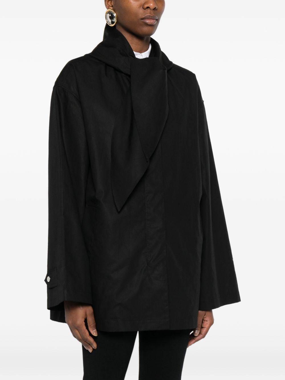 Toteme Women Cotton Scarfed Blouson Jacket TOTEME