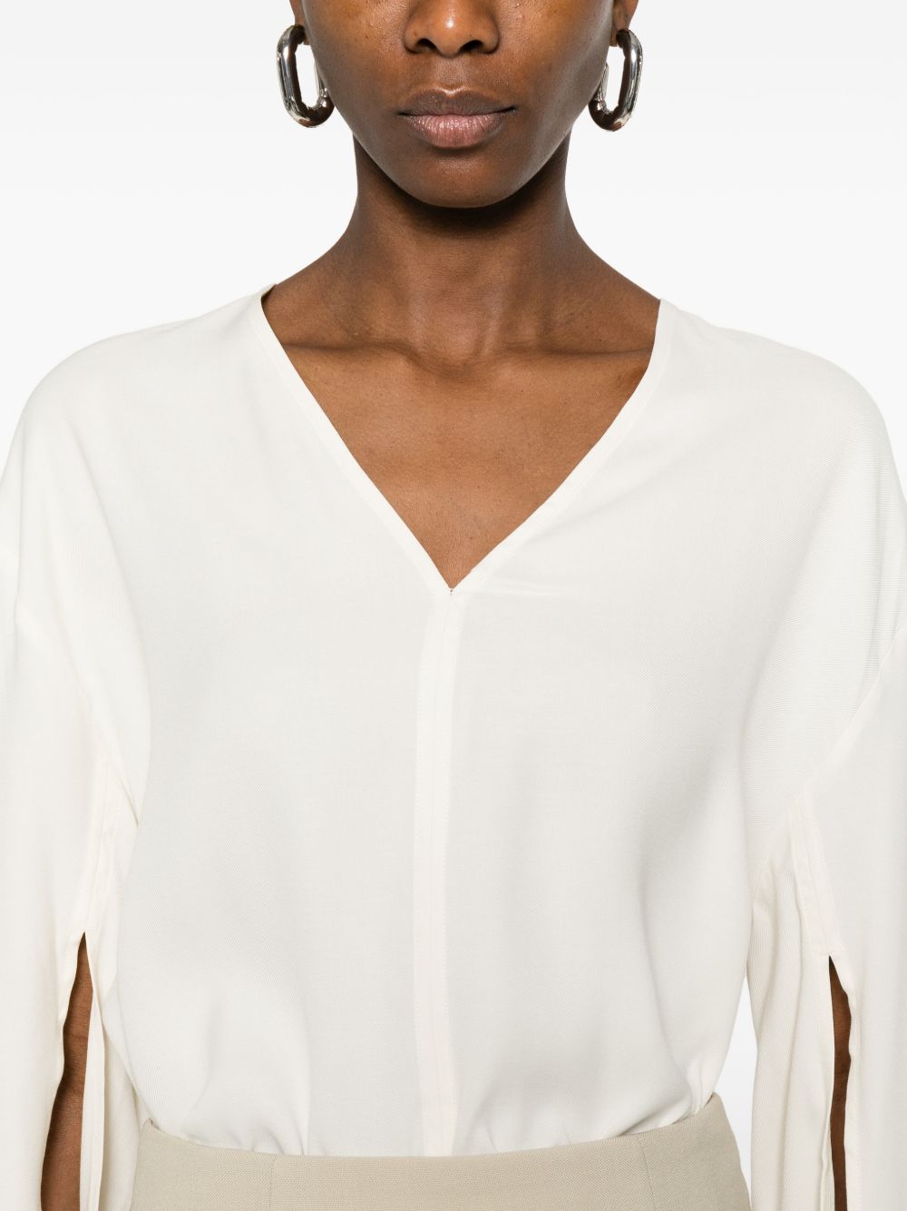 Toteme Women V-Necked Blouse TOTEME