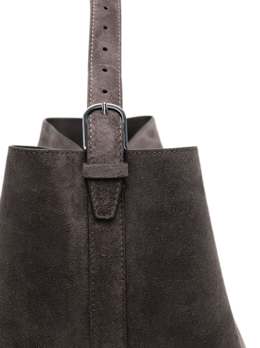Toteme Women Belted Suede Leather Tote TOTEME