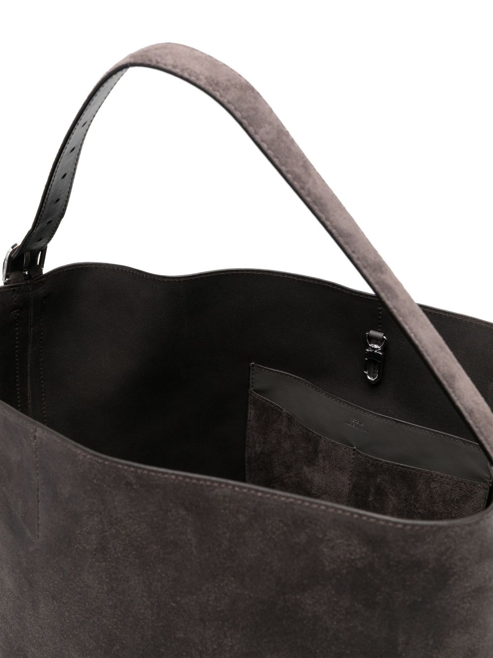 Toteme Women Belted Suede Leather Tote TOTEME