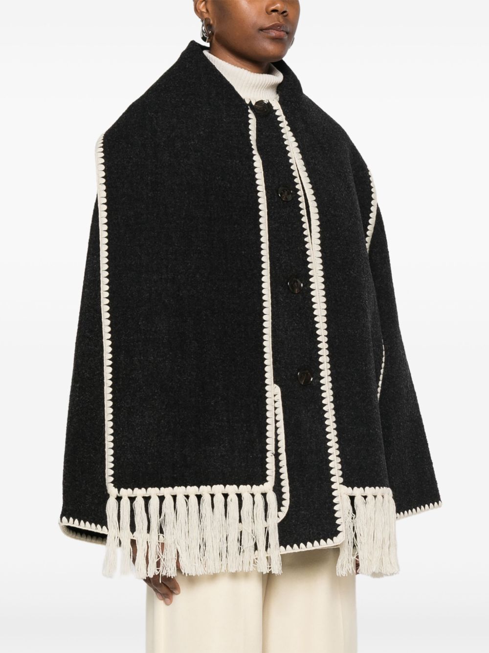 Toteme Women Wool Scarfed Jacket TOTEME