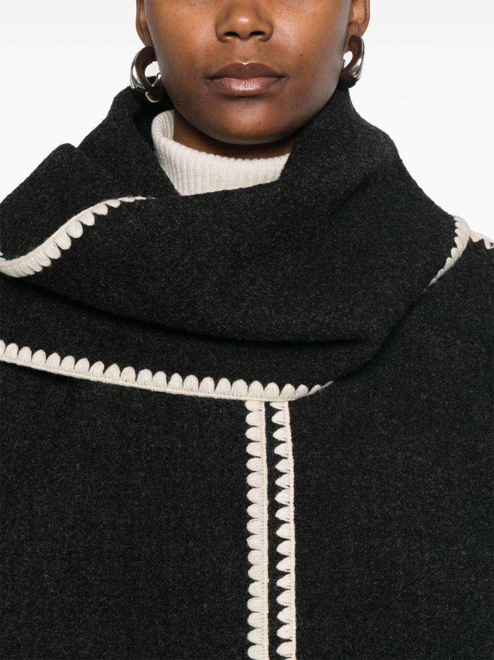 Toteme Women Wool Scarfed Jacket TOTEME