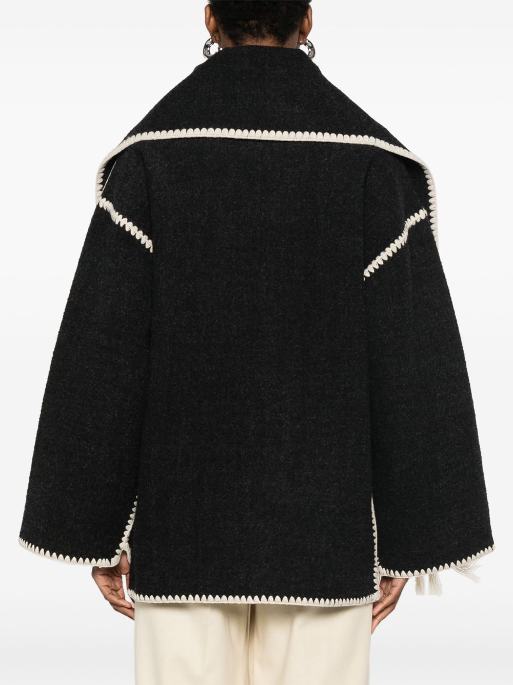 Toteme Women Wool Scarfed Jacket TOTEME