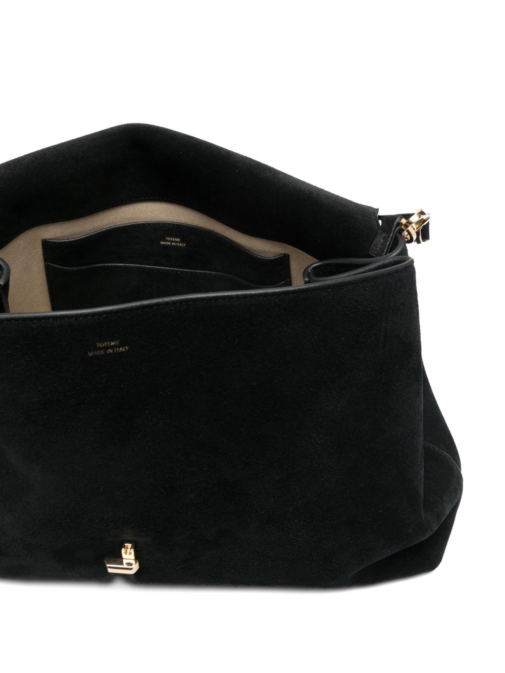 Toteme Women T-Lock Suede Leather Tote Bag TOTEME