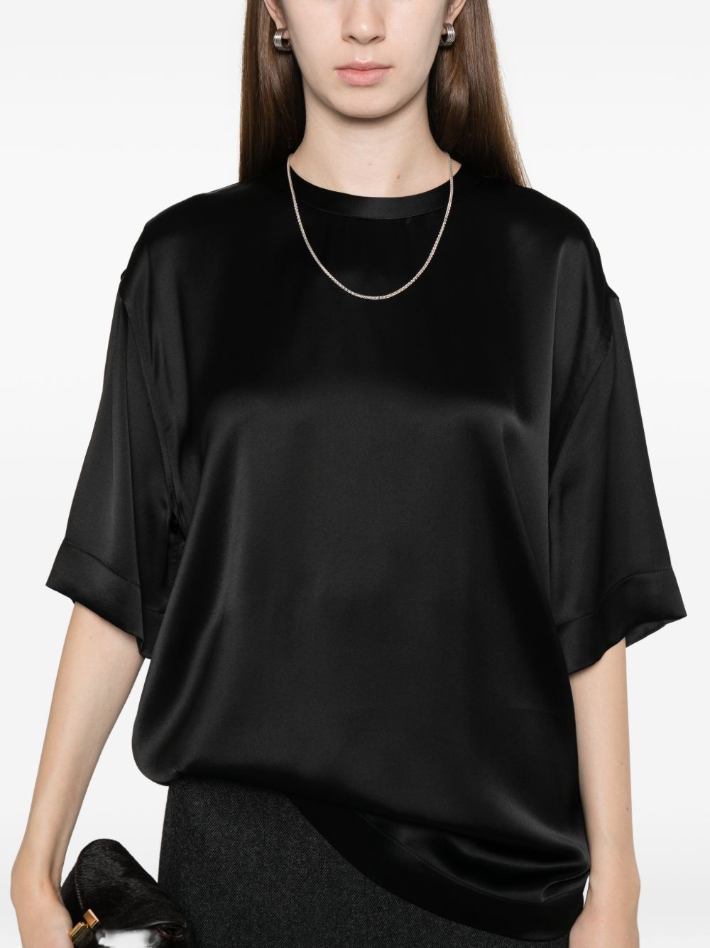 Toteme Women Satin T-Shirt TOTEME