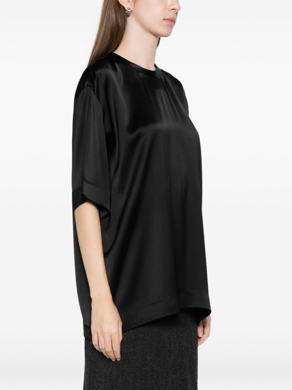 Toteme Women Satin T-Shirt TOTEME