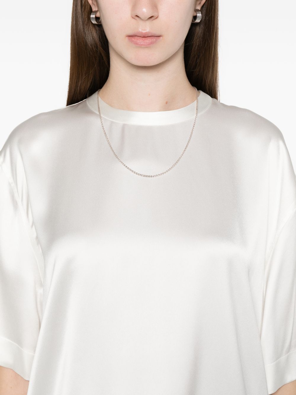 Toteme Women Satin T-Shirt TOTEME