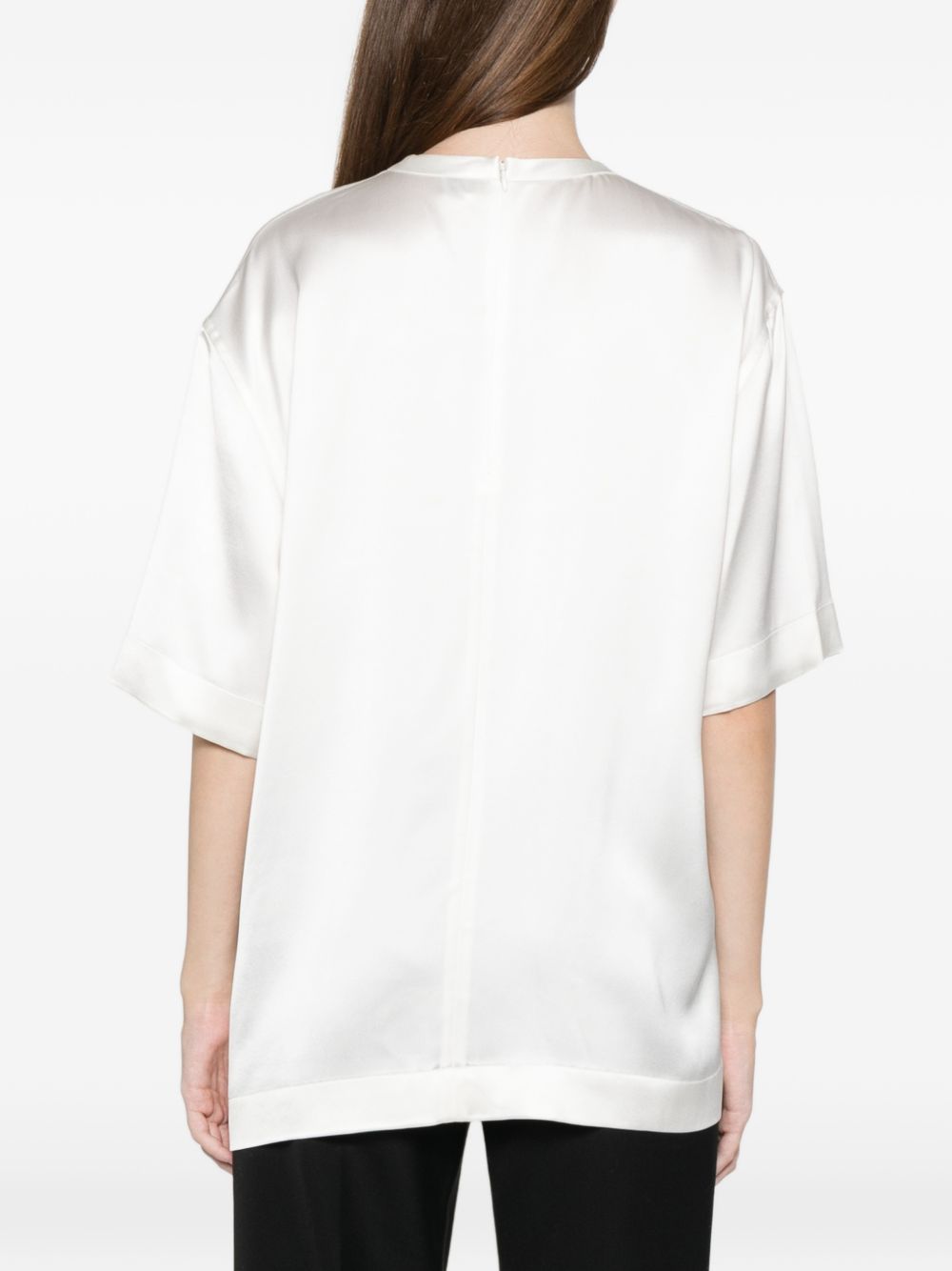 Toteme Women Satin T-Shirt TOTEME