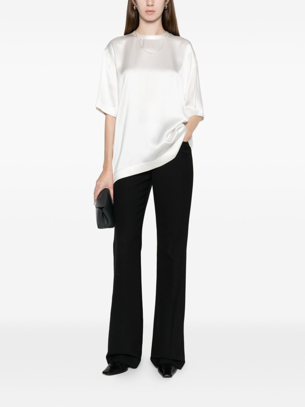 Toteme Women Satin T-Shirt TOTEME