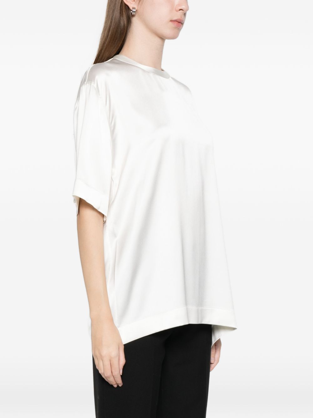 Toteme Women Satin T-Shirt TOTEME