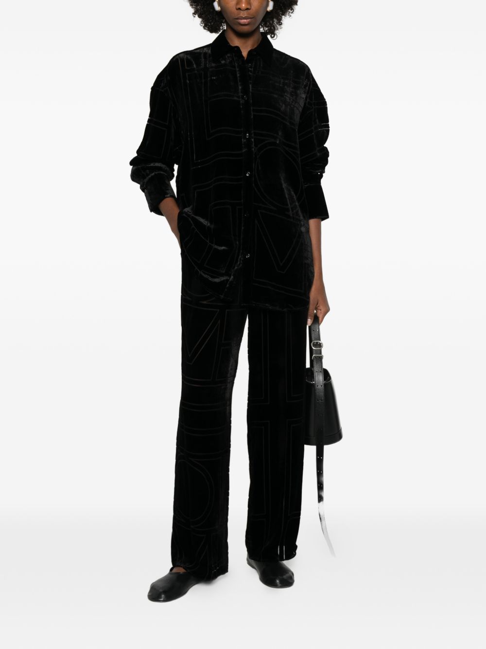 Toteme Women Monogram Pajama Shirt TOTEME