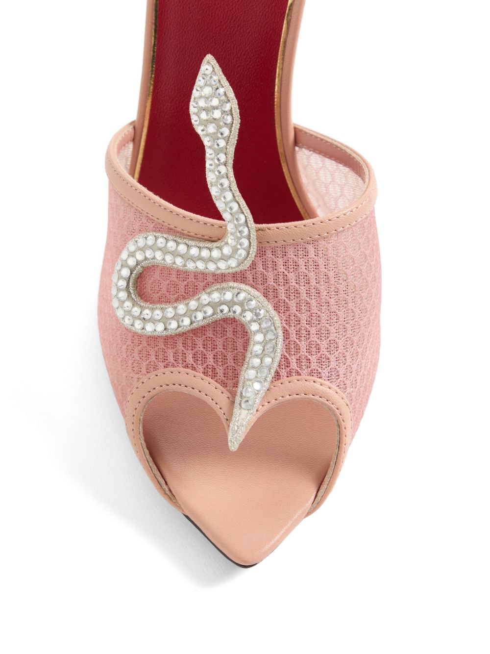 Valentino Garavani Women Coeur Vipère Leather Mules VALENTINO GARAVANI