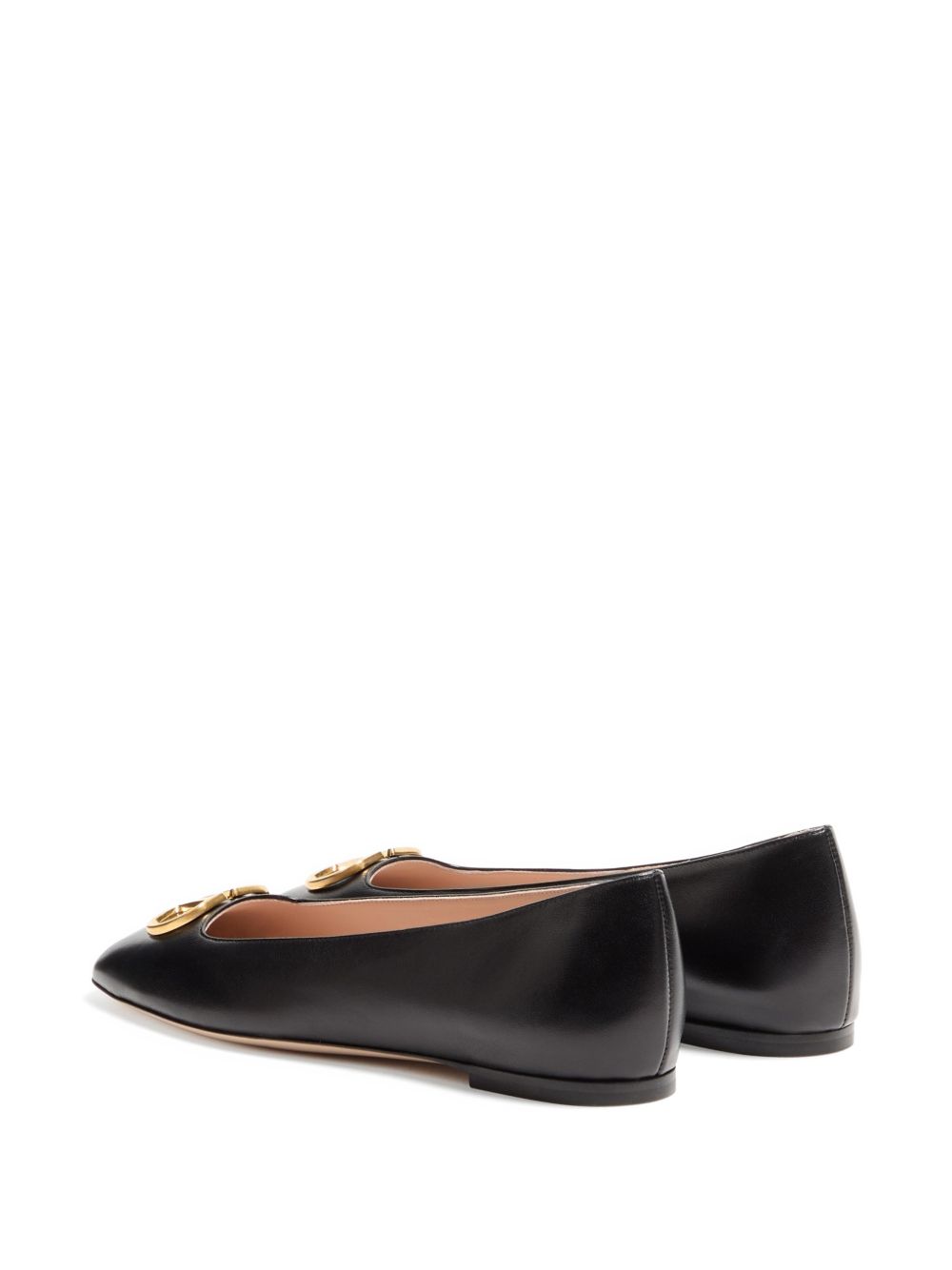 Valentino Garavani Women Vlogo Signature Leather Ballets VALENTINO GARAVANI