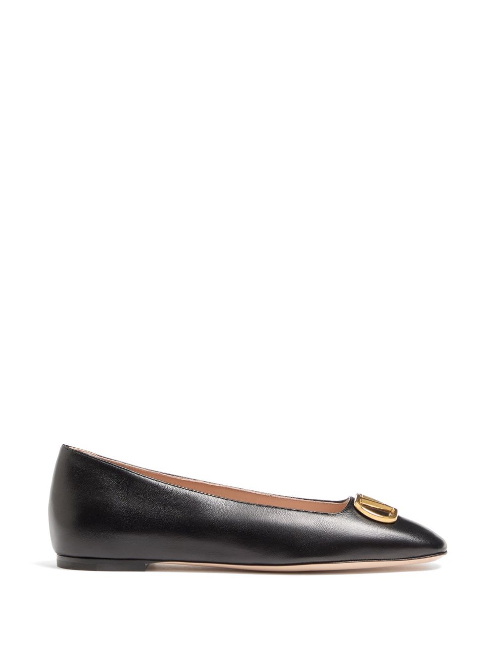 Valentino Garavani Women Vlogo Signature Leather Ballets VALENTINO GARAVANI