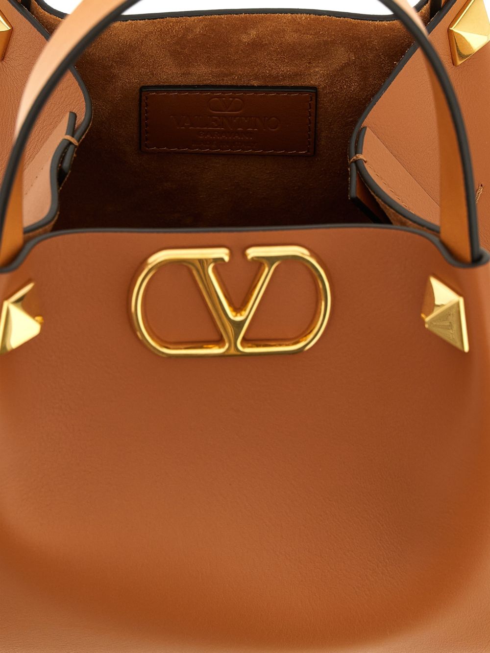 Valentino Garavani Women Vlogo Signature Small Leather Tote Bag