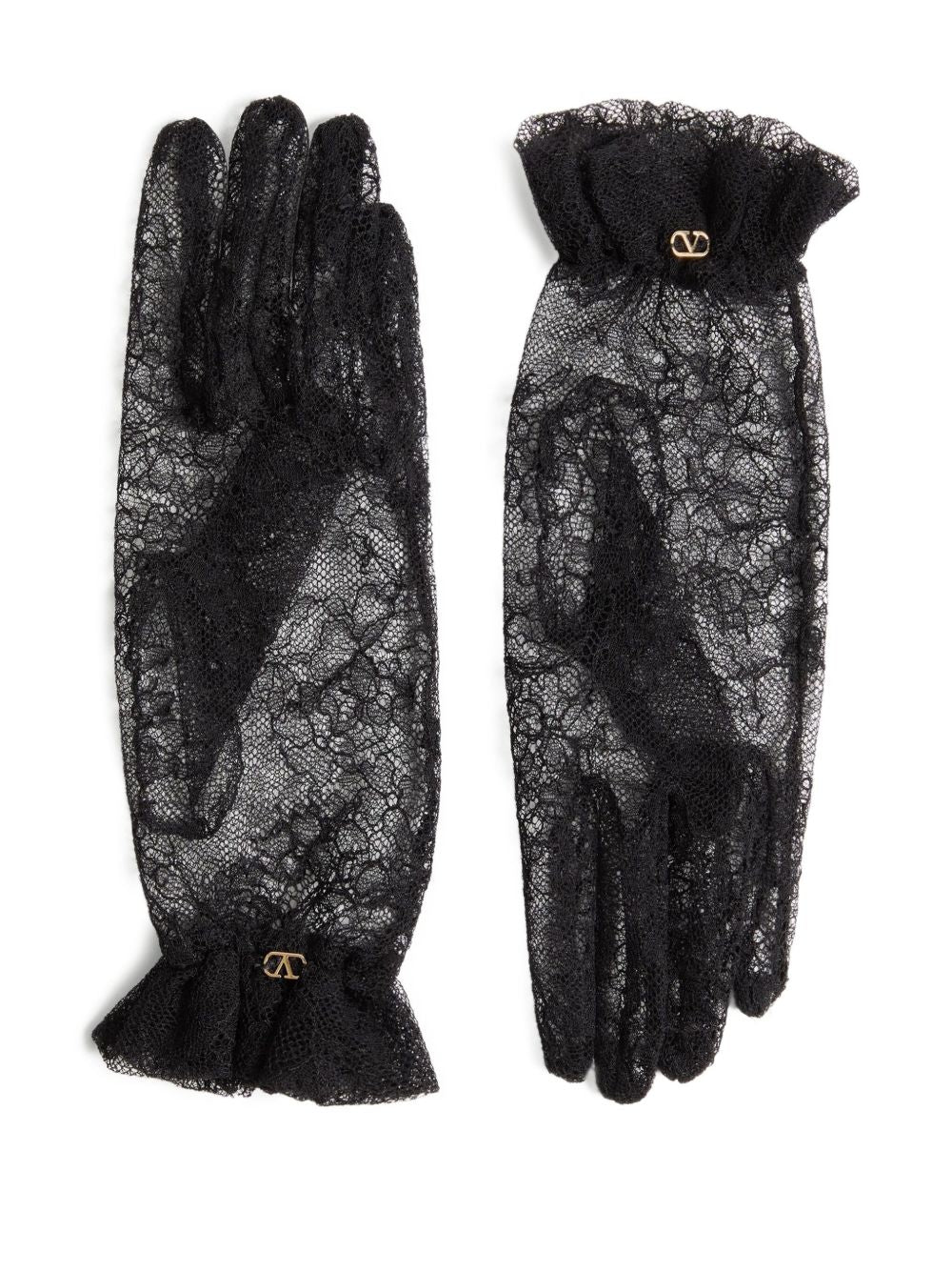Valentino Garavani Women Vlogo Lace Gloves