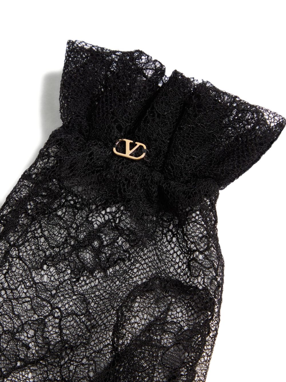 Valentino Garavani Women Vlogo Lace Gloves