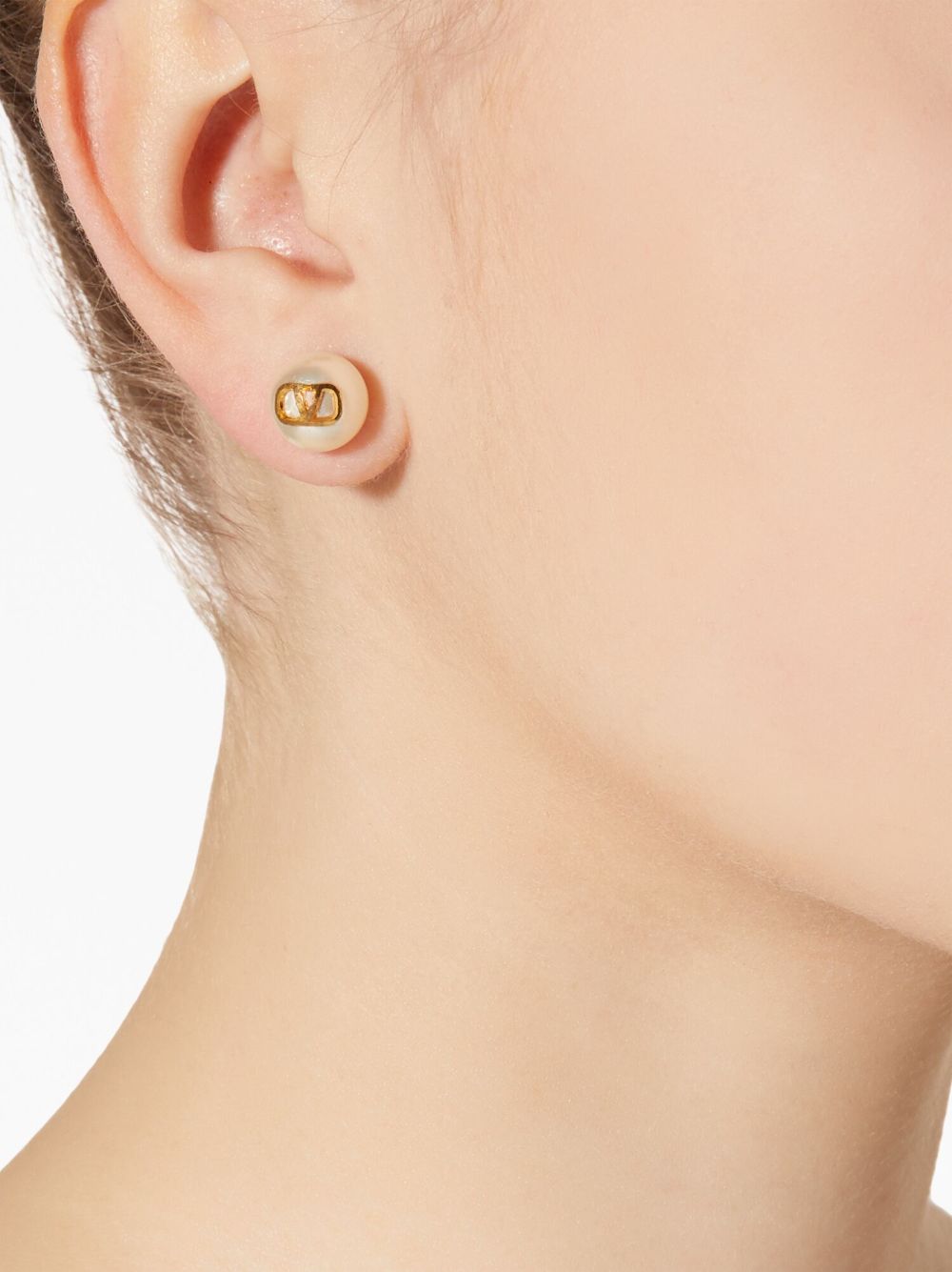 Valentino Garavani Women Vlogo Signature Pearls Earrings VALENTINO GARAVANI