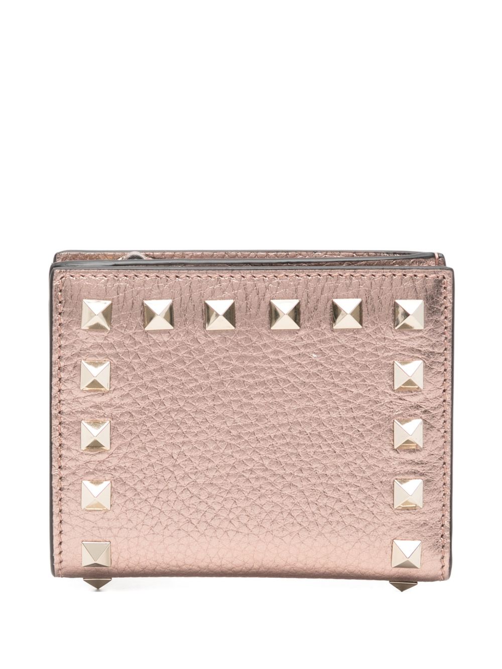 Valentino Garavani Women Rockstud Leather Flap Wallet VALENTINO GARAVANI