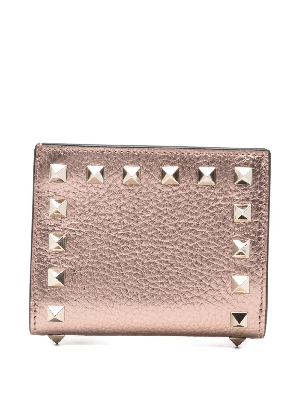 Valentino Garavani Women Rockstud Leather Flap Wallet VALENTINO GARAVANI