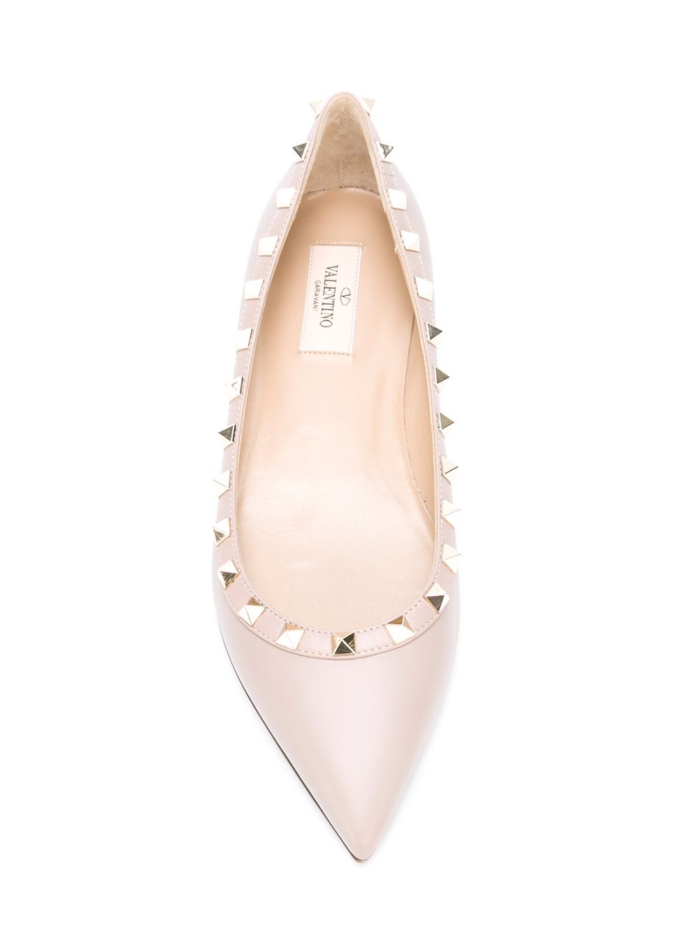 Valentino Garavani Women Rockstud Leather Ballets VALENTINO GARAVANI