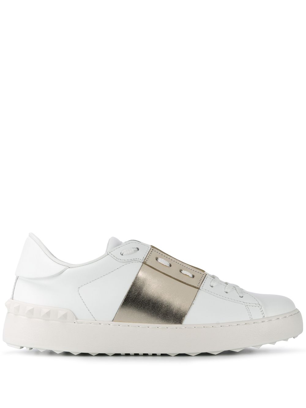 Valentino Garavani Women Open Leather Sneakers