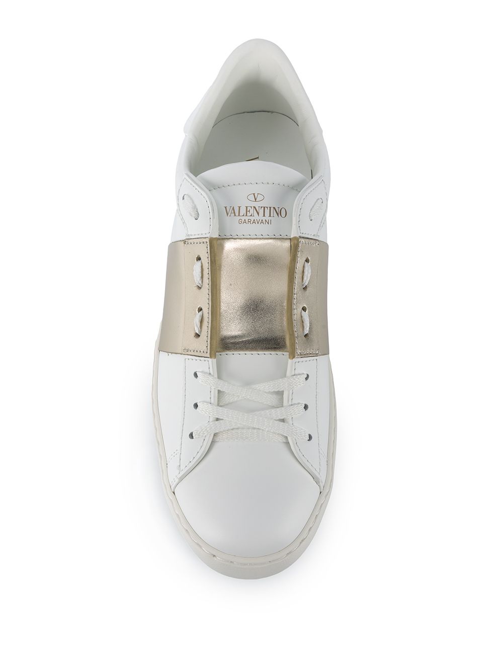 Valentino Garavani Women Open Leather Sneakers