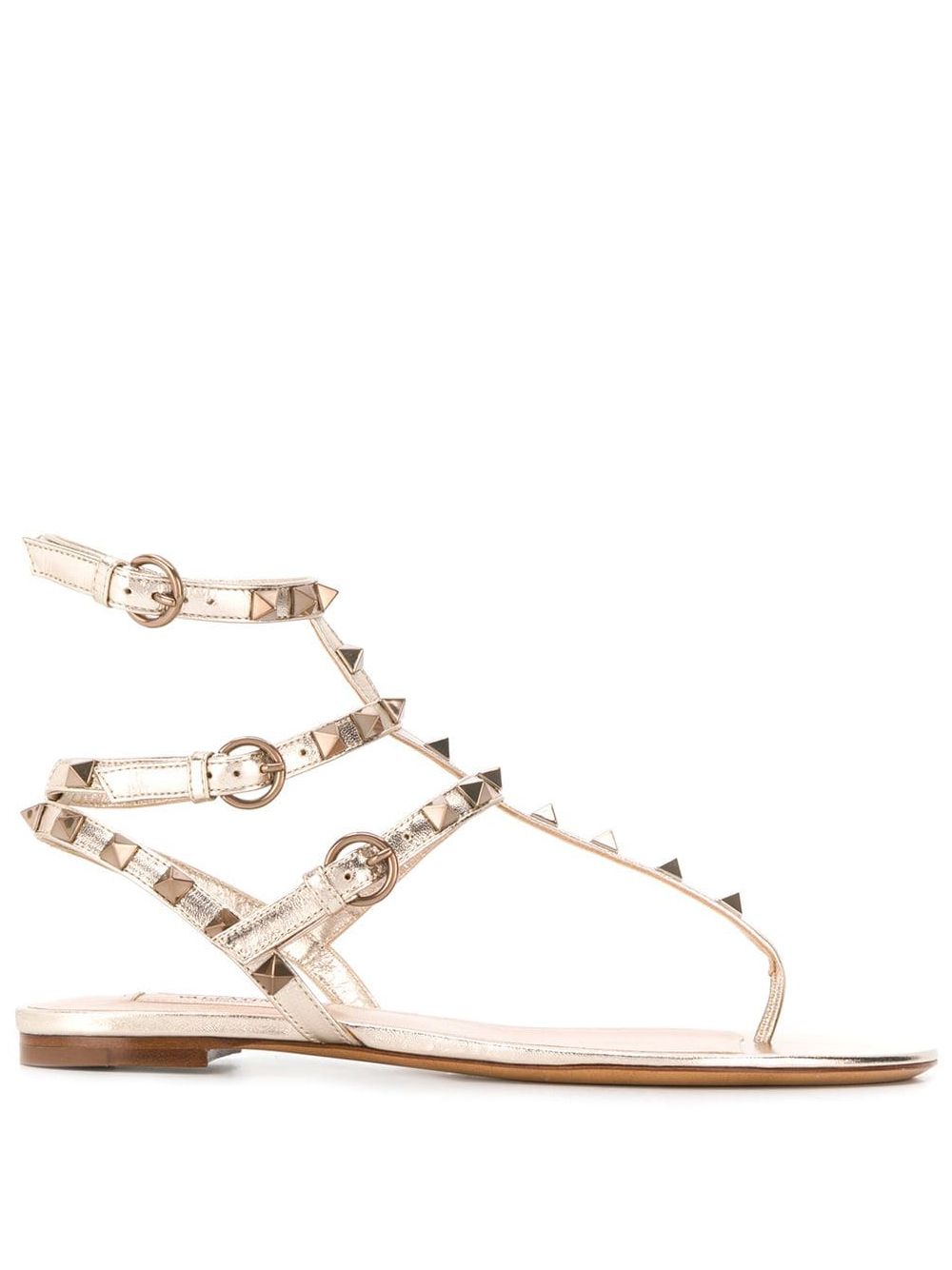 Valentino Garavani Women Rockstud Leather Thongs