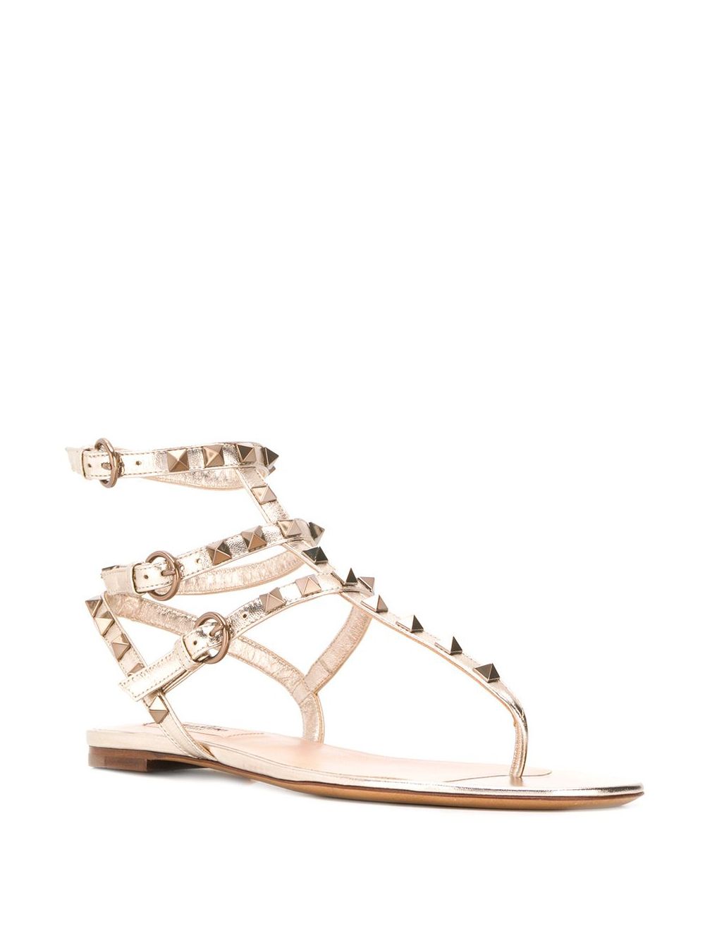 Valentino Garavani Women Rockstud Leather Thongs