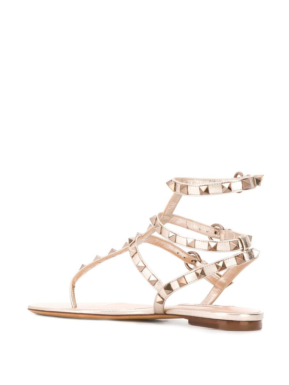 Valentino Garavani Women Rockstud Leather Thongs