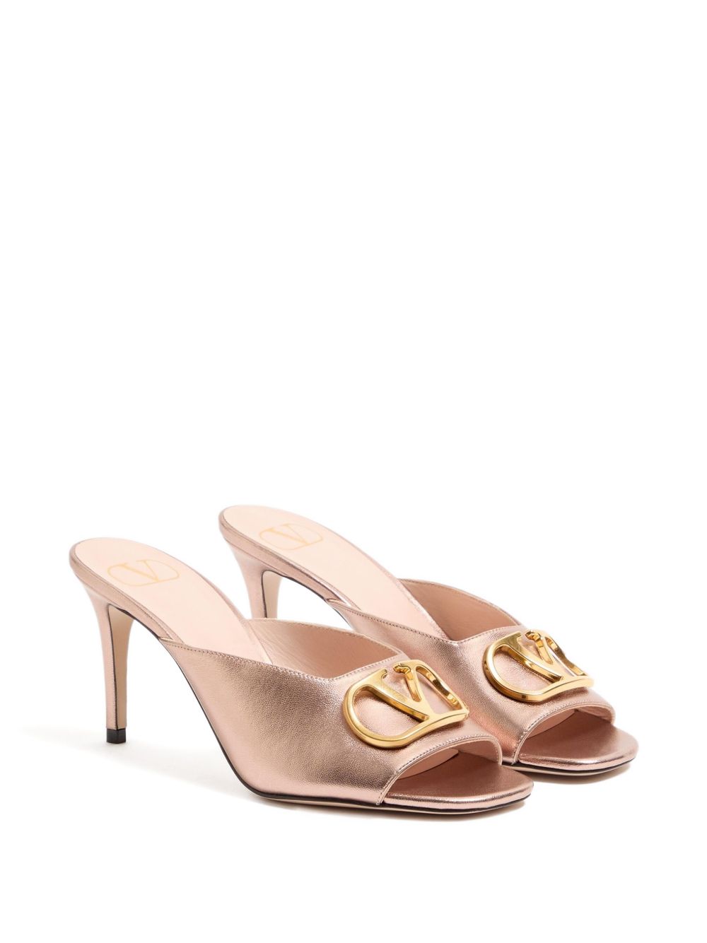 Valentino Garavani Women Vlogo Signature Leather Mules VALENTINO GARAVANI