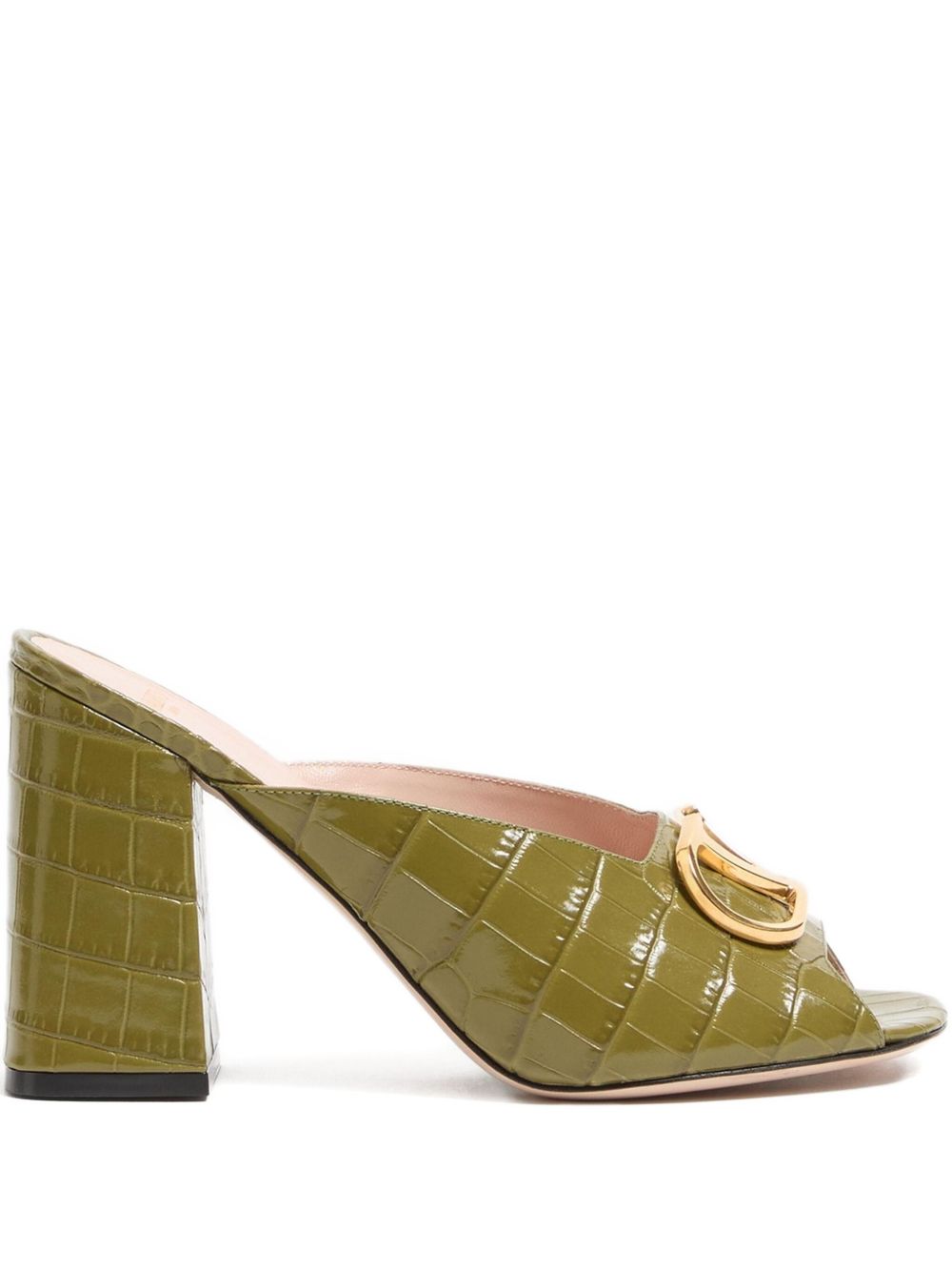Valentino Garavani Women Vlogo Signature Leather Mules VALENTINO GARAVANI