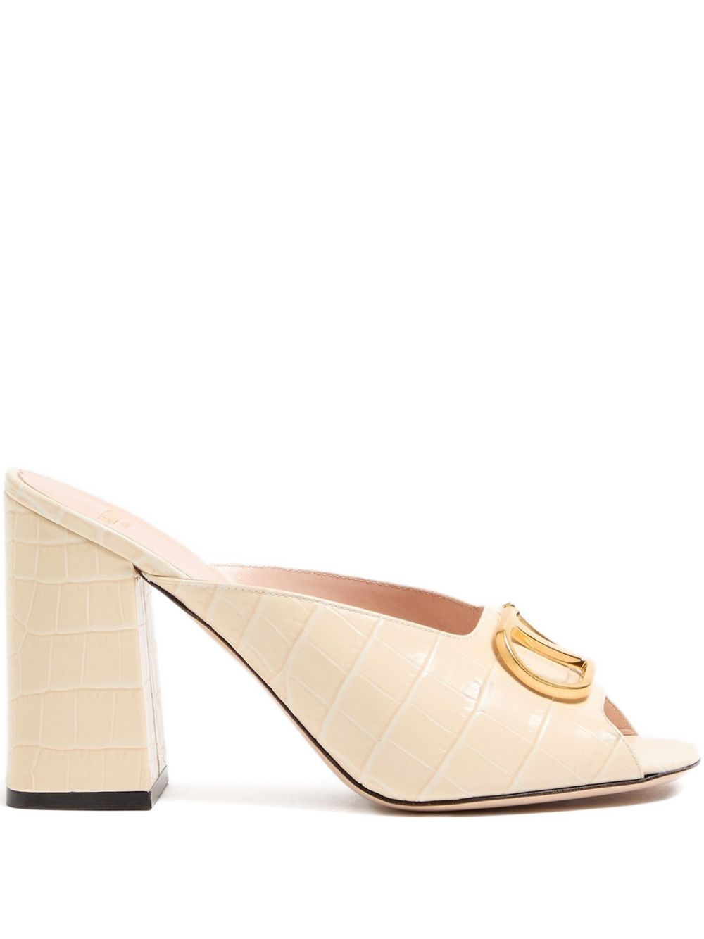 Valentino Garavani Women Vlogo Signature Leather Mules VALENTINO GARAVANI