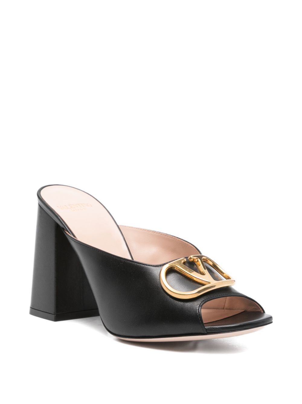 Valentino Garavani Women Vlogo Signature Leather Mules VALENTINO GARAVANI