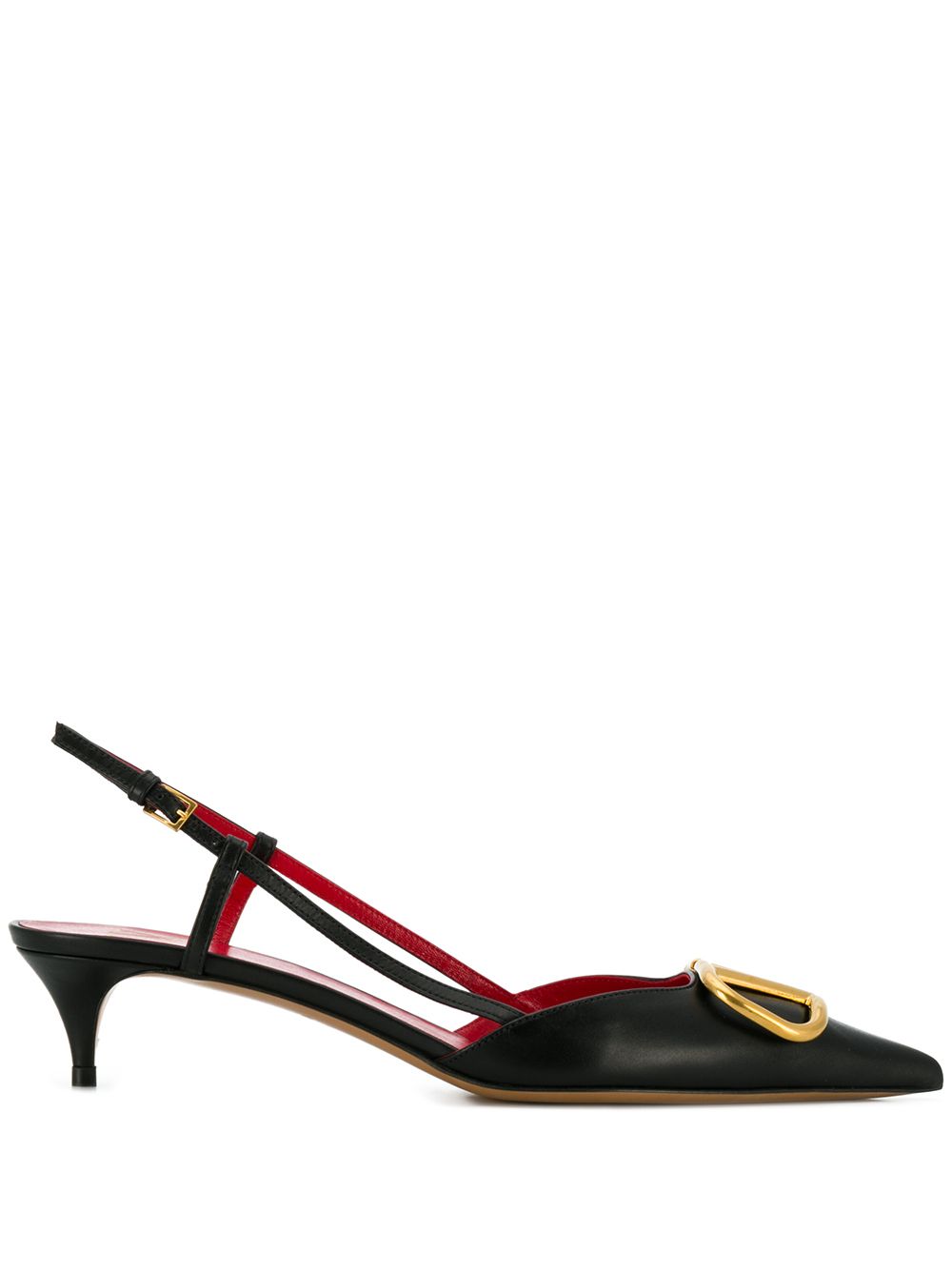 Valentino Garavani Women Vlogo Signature Leather Slingback Pumps VALENTINO GARAVANI