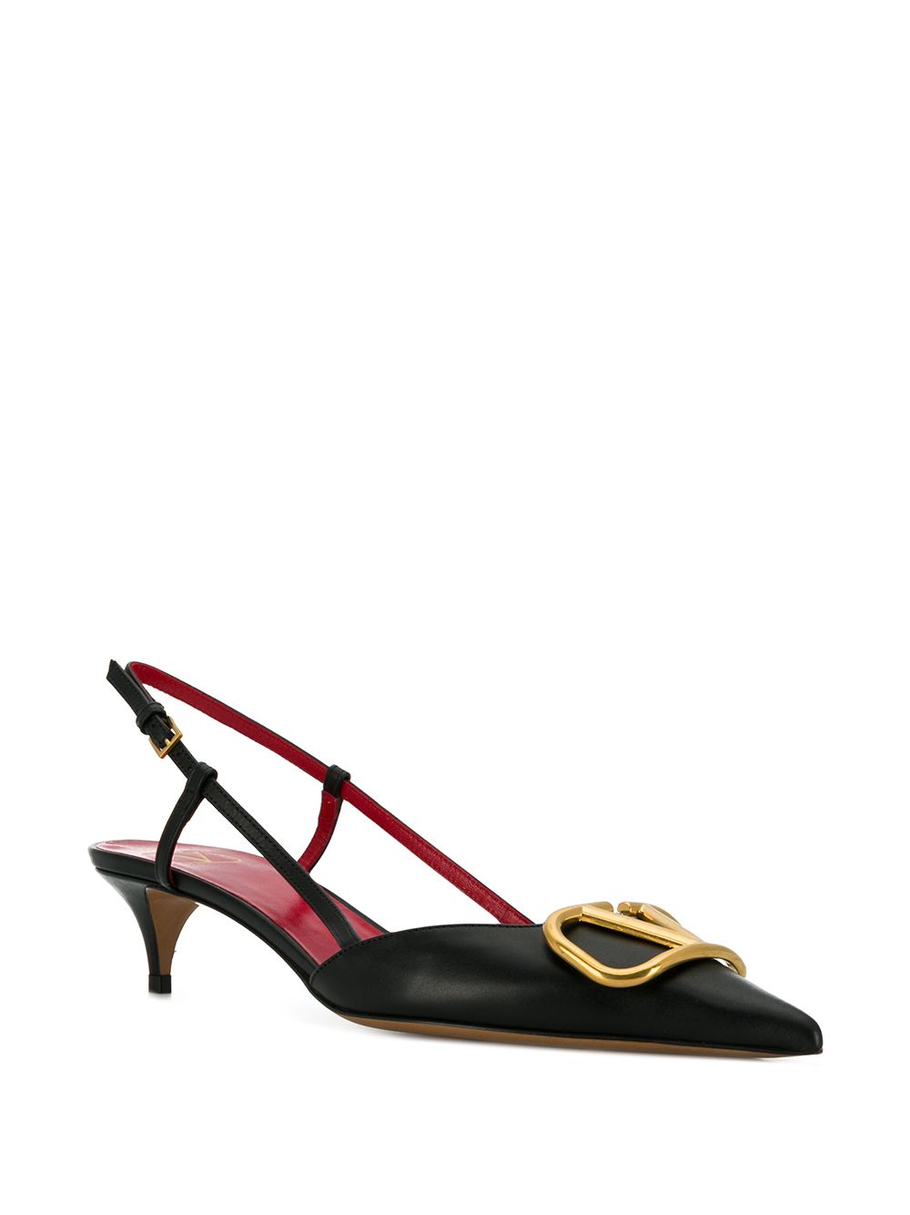 Valentino Garavani Women Vlogo Signature Leather Slingback Pumps VALENTINO GARAVANI