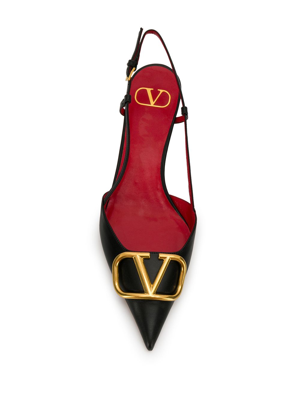 Valentino Garavani Women Vlogo Signature Leather Slingback Pumps VALENTINO GARAVANI