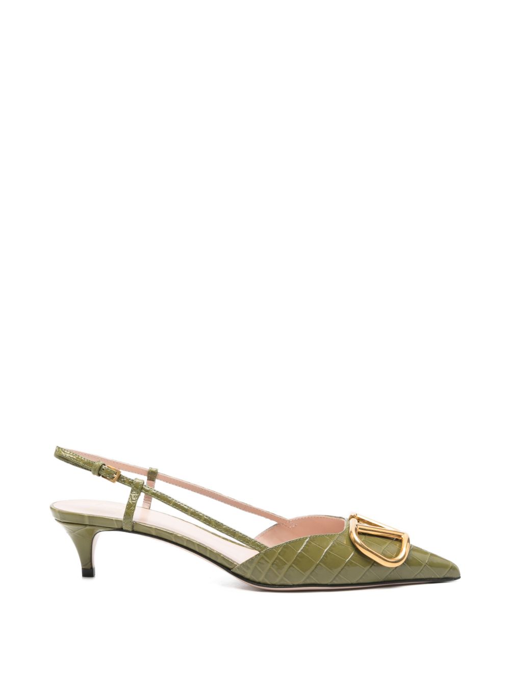 Valentino Garavani Women Vlogo Signature Leather Slingback Pumps VALENTINO GARAVANI