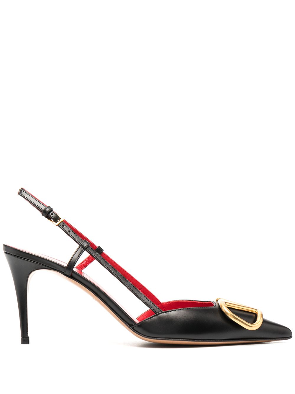 Valentino Garavani Women Vlogo Signature Leather Slingback Pumps VALENTINO GARAVANI